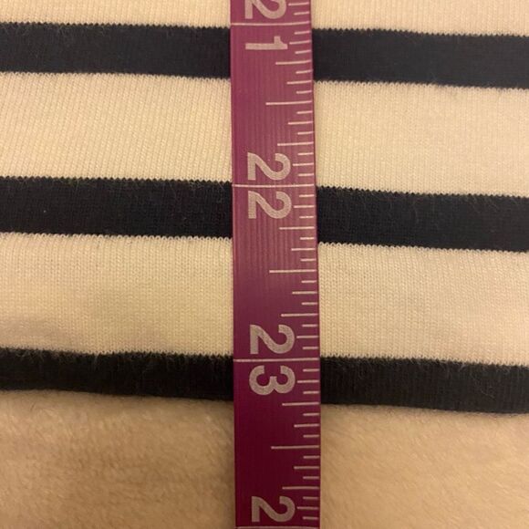 J. Crew Reimagined Stripe Flutter Sleeve Cotton Top - Picture 11 of 11